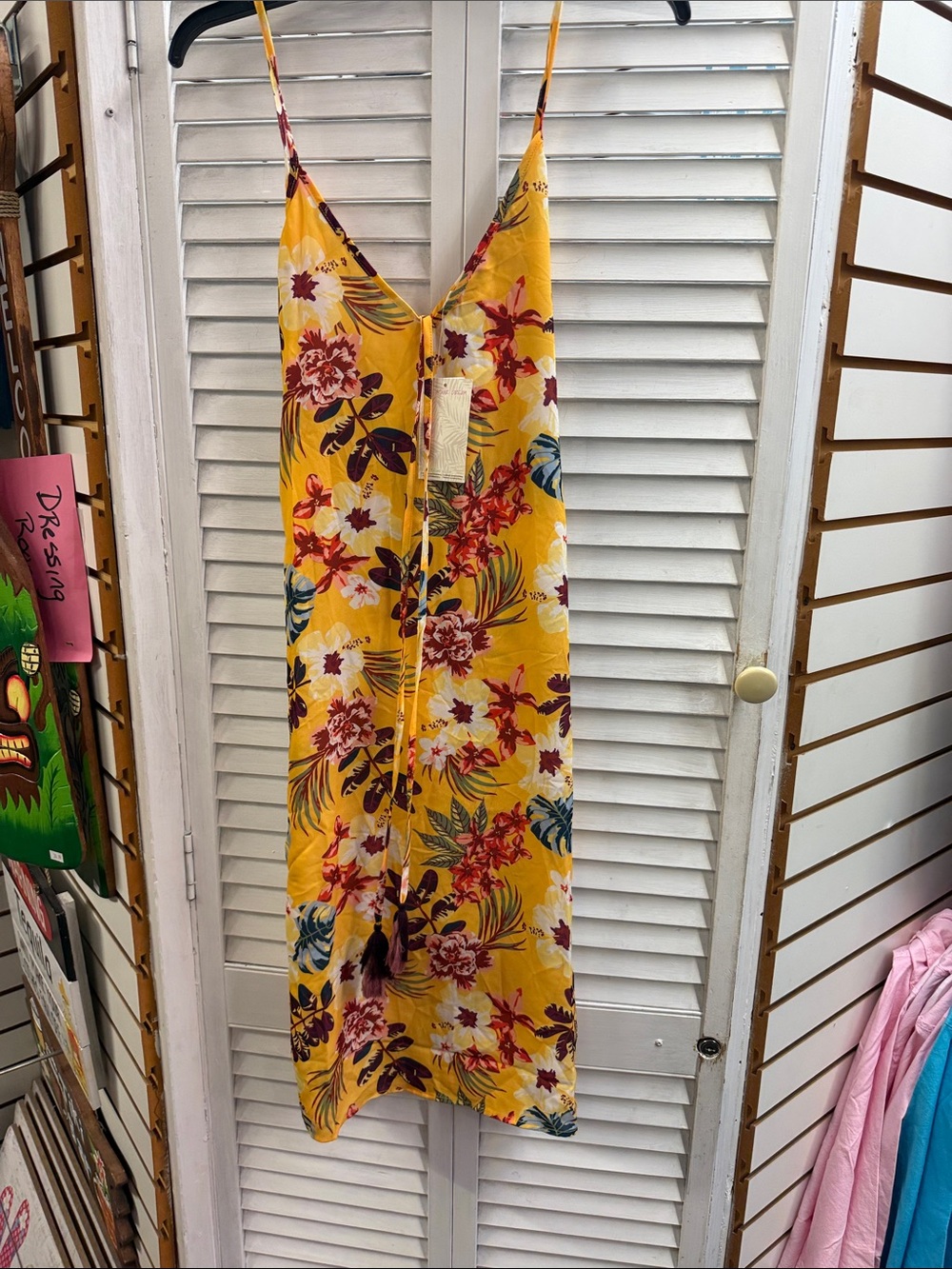 Yellow Floral Slip Dress